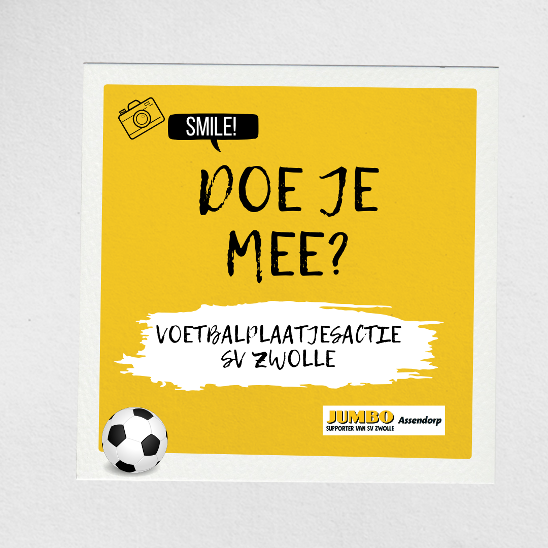 Voetbalplaatjesactie Jumbo Assendorp, doe je mee?
