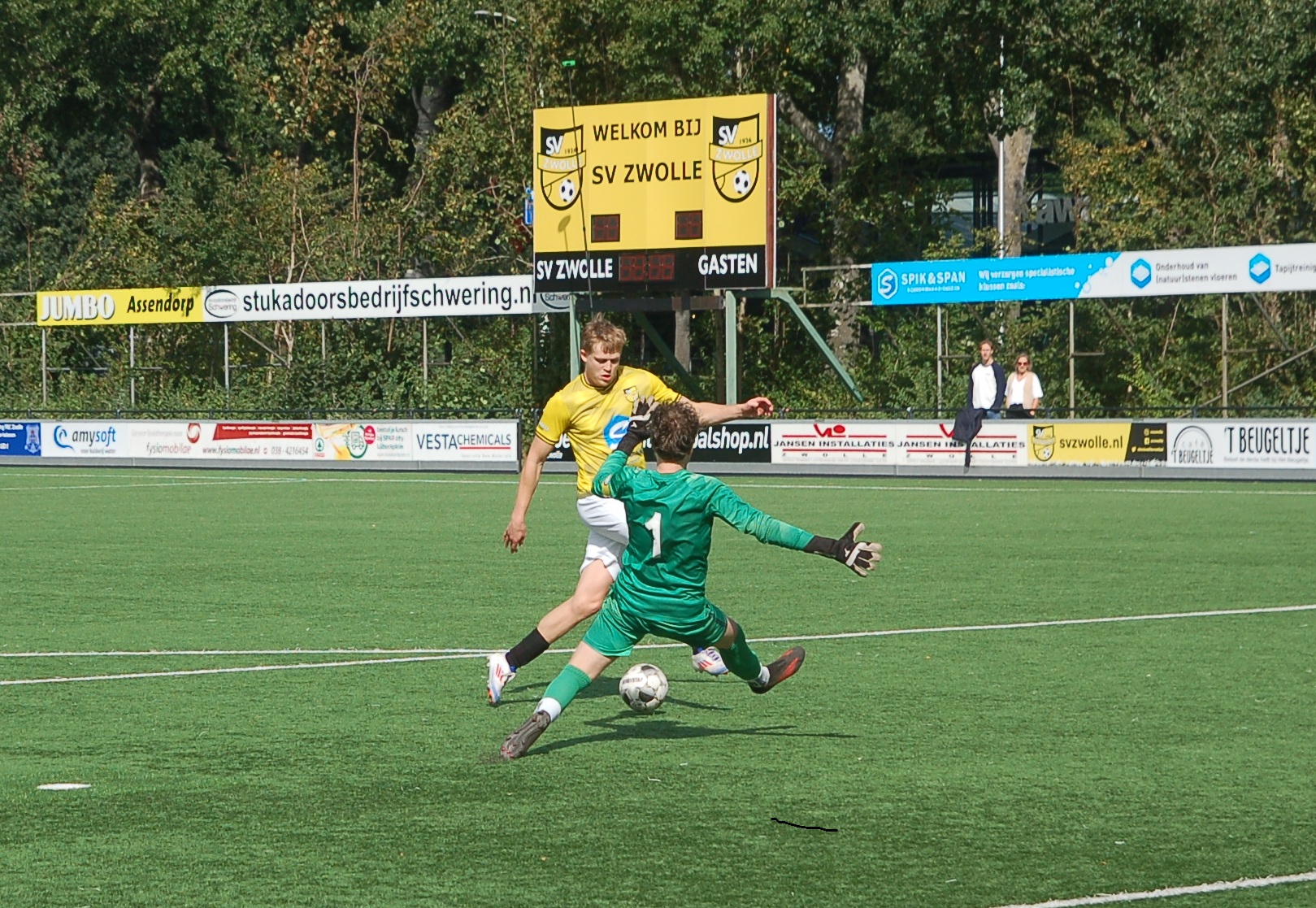 SV Zwolle moet genoegen nemen met gelijkspel in openingswedstrijd