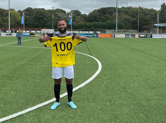 Honderdste wedstrijd Dennis Sylla in eerste elftal